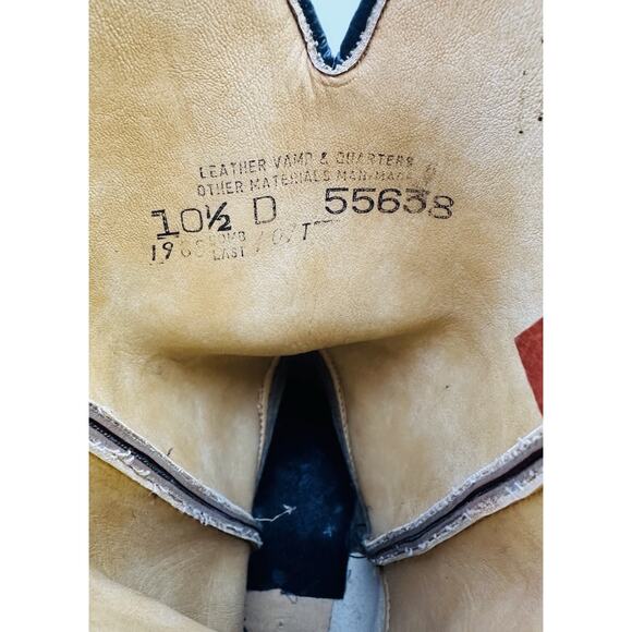 Unbranded Leather Vamp & Charter Men’s Cowboy Boots Size 10.5 D Brown main image 10